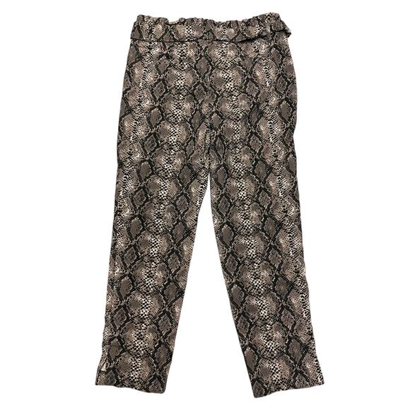 Love Scarlett Snakeskin Print Capri Pants Size 10 - Picture 1 of 3